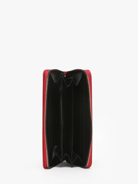 Portefeuille Met Kaarthouder Miniprix Rood grained 78SM2630 ander zicht 1