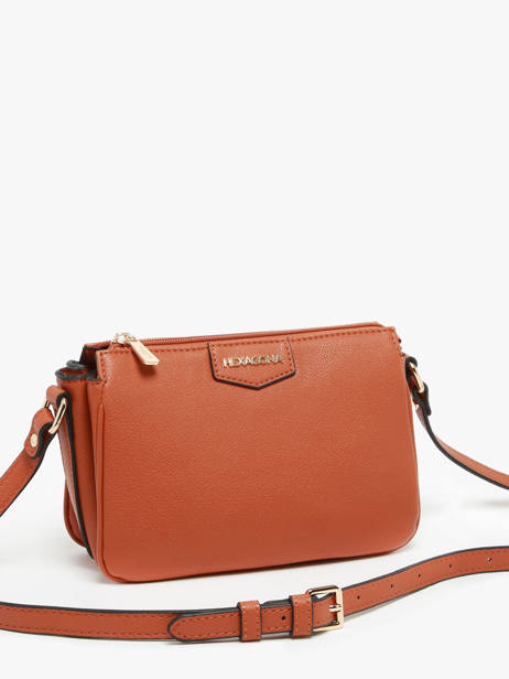Cross Body Tas Mary Hexagona Bruin mary 5620064 ander zicht 2