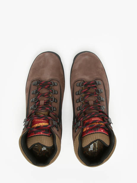 Sneakers Euro Hiker Uit Leder Timberland Bruin men 6DYHW071 ander zicht 3