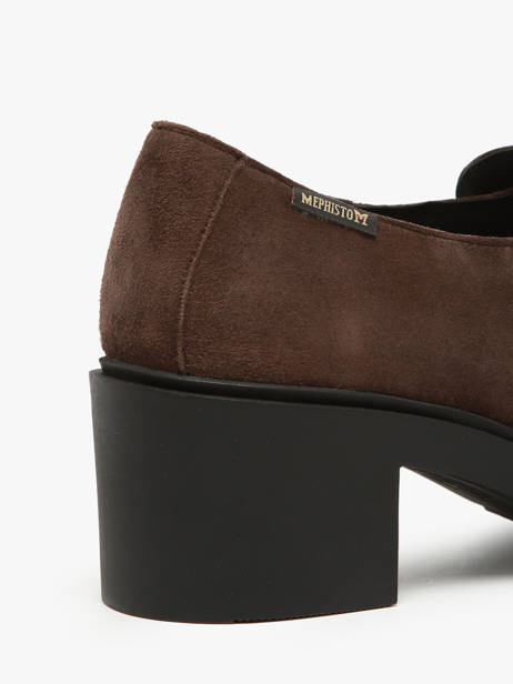 Mocassins Met Hak Pamelia Uit Leder Mephisto Bruin women P5146006 ander zicht 3