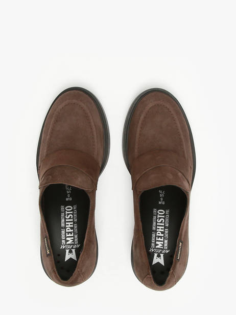 Mocassins Met Hak Pamelia Uit Leder Mephisto Bruin women P5146006 ander zicht 4