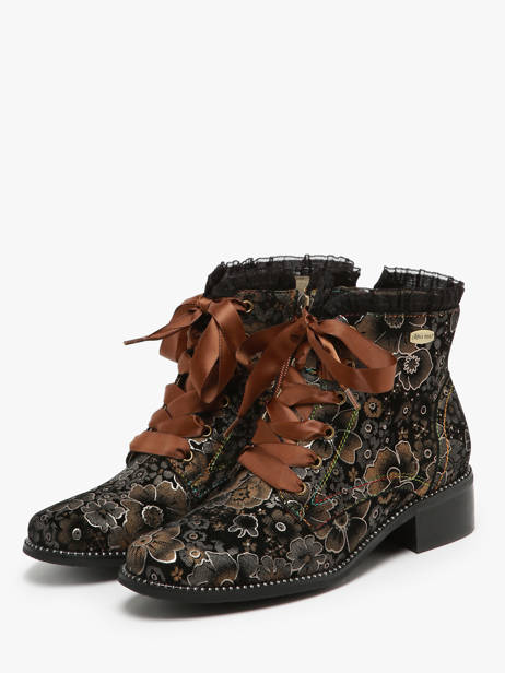 Enkellaarsjes Uit Leder Laura vita Veelkleurig women 6260 ander zicht 2