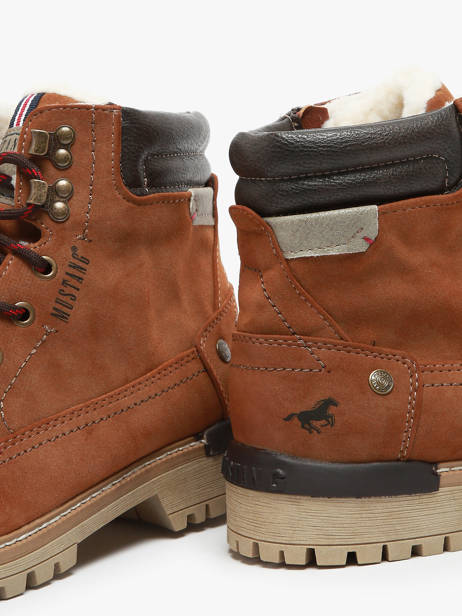 Enkellaarzen Mustang Bruin men 4142602 ander zicht 2