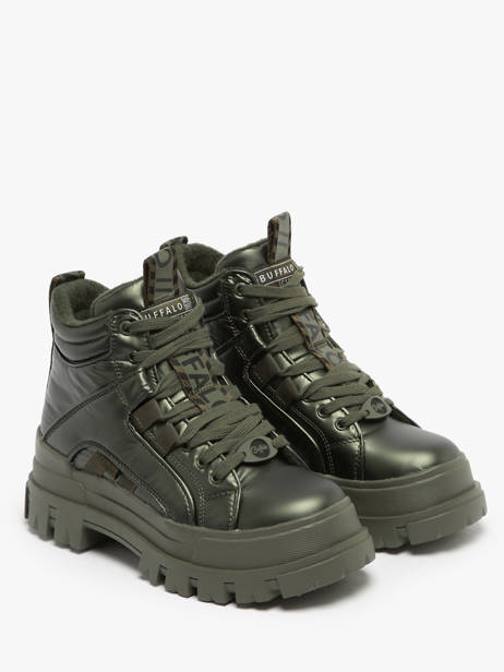 Sneakers Aspha Nc Mid Buffalo Groen women 1622501 ander zicht 2