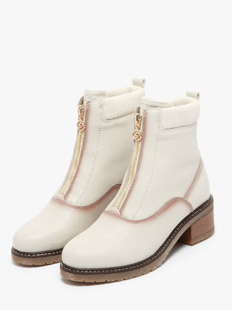 Enkellaarsjes Uit Leder Remonte Beige women 80 ander zicht 2