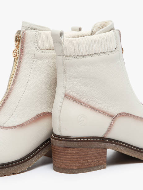 Enkellaarsjes Uit Leder Remonte Beige women 80 ander zicht 3