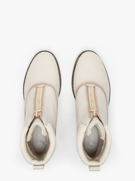 Enkellaarsjes Uit Leder Remonte Beige women 80 ander zicht 4