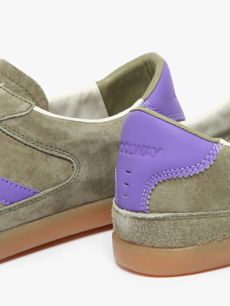 Sneakers Kizuna Uit Leder Coolway Groen men 8623591 ander zicht 2