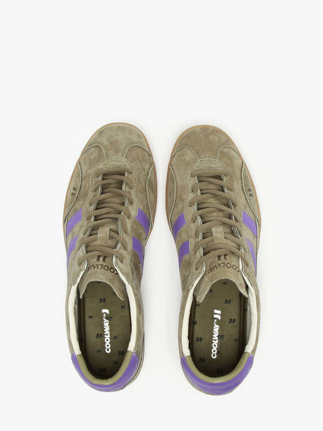 Sneakers Kizuna Uit Leder Coolway Groen men 8623591 ander zicht 3