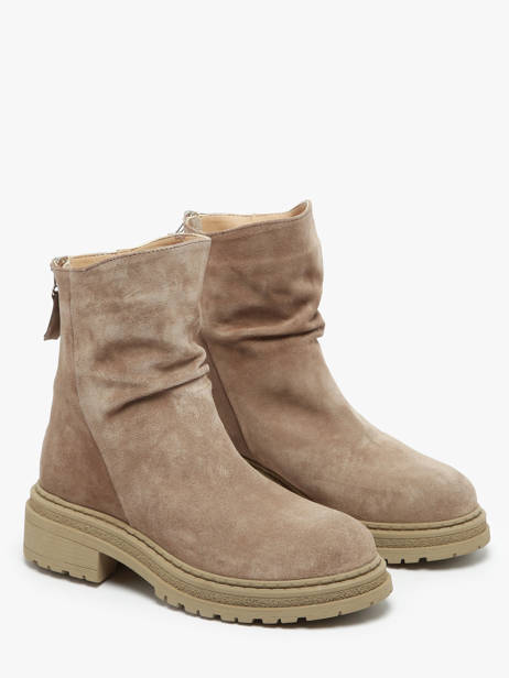 Enkellaarsjes Uit Leder Inuovo Beige women 753434 ander zicht 2