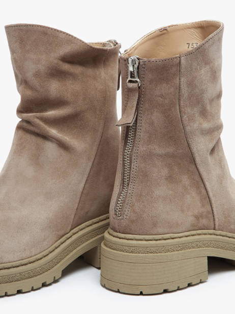 Enkellaarsjes Uit Leder Inuovo Beige women 753434 ander zicht 3