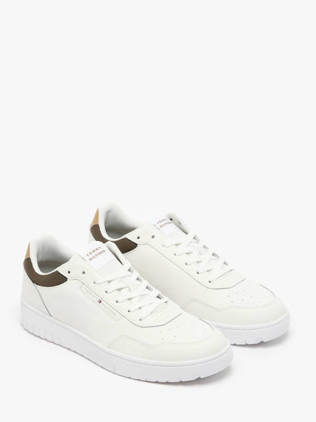 Sneakers Uit Leder Tommy hilfiger Wit men 5369YBL ander zicht 1