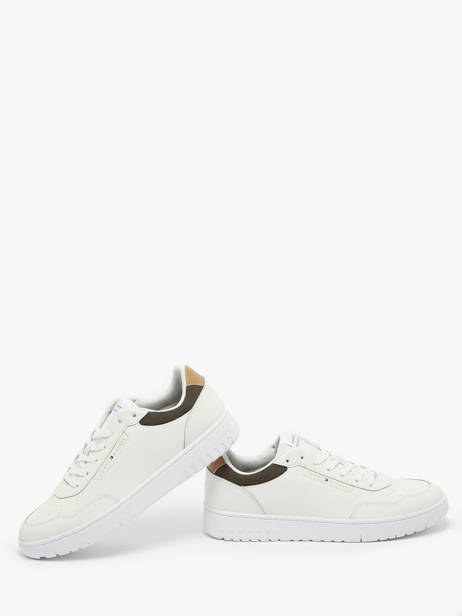 Sneakers Uit Leder Tommy hilfiger Wit men 5369YBL ander zicht 2