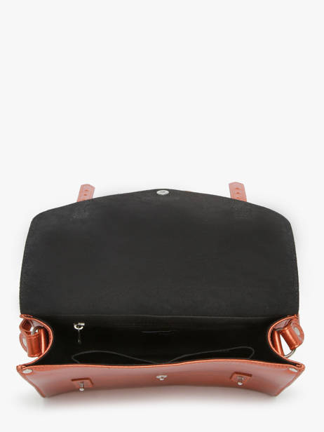 Cross Body Tas L'indispensable Ginger Leder Paul marius Oranje ginger INDISGIN ander zicht 3