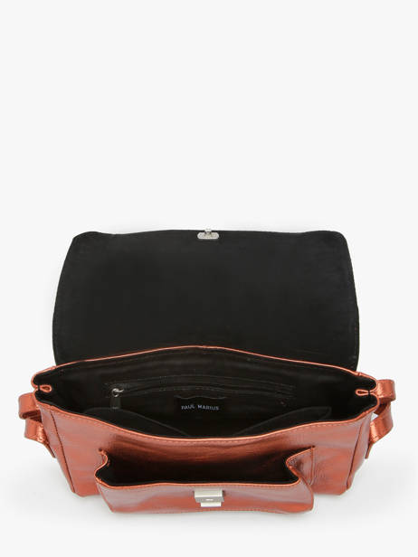 Cross Body Tas Diane S Ginger Leder Paul marius Oranje ginger DIANSGIN ander zicht 2