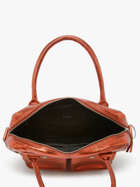 Handtas Le Dandy Ginger Leder Paul marius Oranje ginger DANDYGIN ander zicht 3