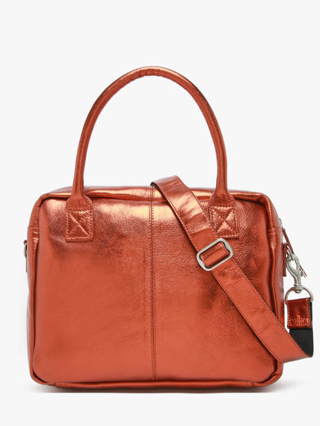 Handtas Le Dandy Ginger Leder Paul marius Oranje ginger DANDYGIN ander zicht 4