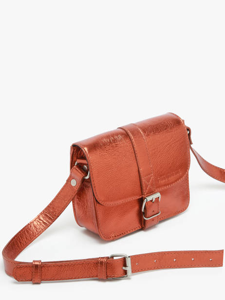 Cross Body Tas L'essentiel Ginger Leder Paul marius Oranje ginger ESSENGIN ander zicht 2