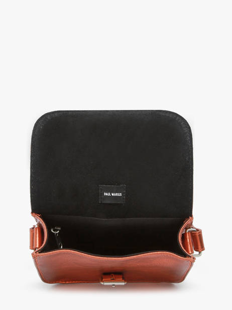 Cross Body Tas L'essentiel Ginger Leder Paul marius Oranje ginger ESSENGIN ander zicht 3
