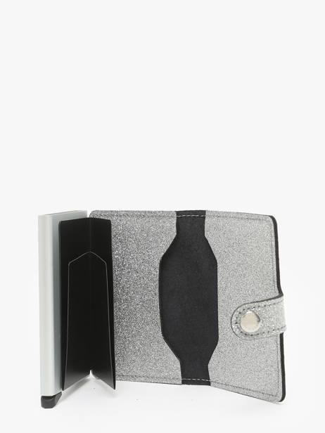 Kaarthouder Leder Secrid Zilver glitter limited 193012 ander zicht 1