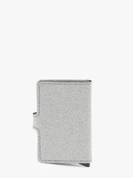 Kaarthouder Leder Secrid Zilver glitter limited 193012 ander zicht 2