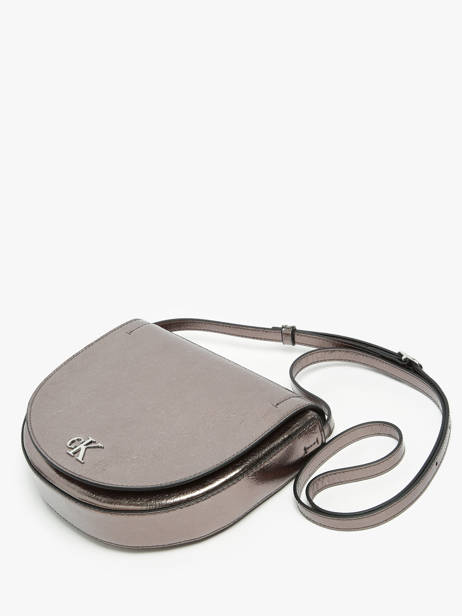 Cross Body Tas Minimal Mono Calvin klein jeans Zilver minimal mono K612730 ander zicht 2