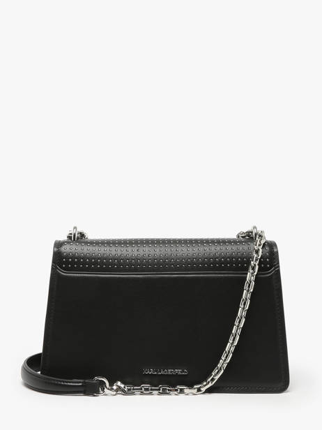 Schoudertas K Ikonic 2.0 Leder Karl lagerfeld Zwart k ikonic 2.0 246W3027 ander zicht 4