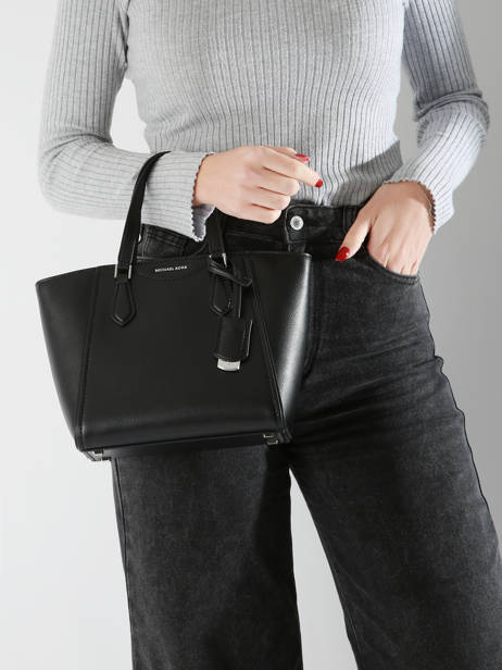Cross Body Tas Taryn Leder Michael kors Zwart taryn F4STBC1L ander zicht 1