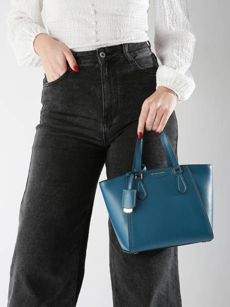 Cross Body Tas Taryn Leder Michael kors Blauw taryn F4GTBC1L ander zicht 1