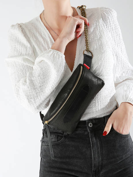Belt Bag Coachella Bubble Leder Marie martens Zwart coachella MCF ander zicht 1