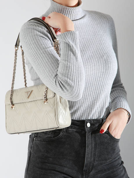 Schoudertas Eda Guess Beige eda QG950520 ander zicht 1