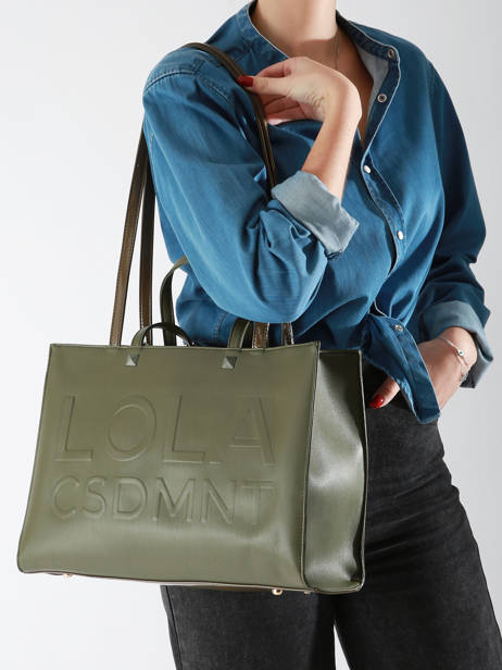 Schoudertas Heritage Lola casademunt Groen heritage 15 ander zicht 1