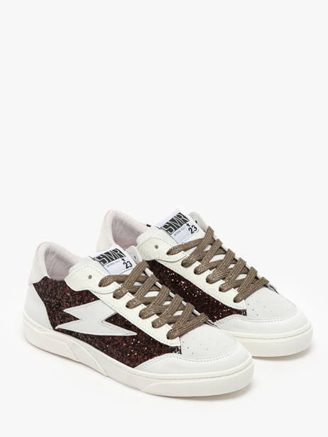 Sneakers Taline Uit Leder Semerdjian Wit women TALIN305 ander zicht 2