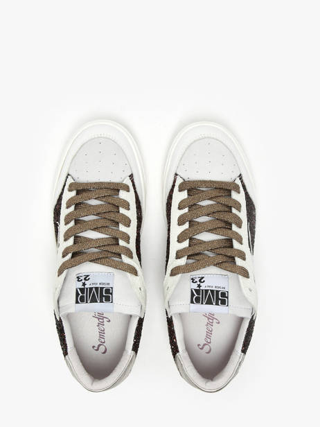 Sneakers Taline Uit Leder Semerdjian Wit women TALIN305 ander zicht 4
