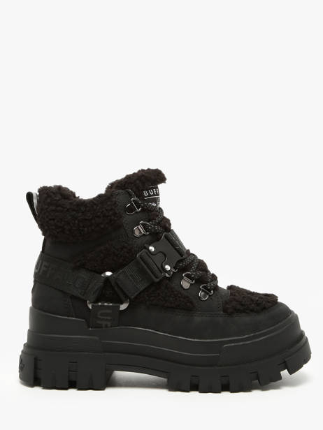 Sneakers Aspha Com Mid Warm Buffalo Zwart women 1622328