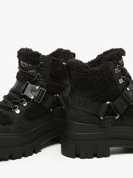 Sneakers Aspha Com Mid Warm Buffalo Zwart women 1622328 ander zicht 3