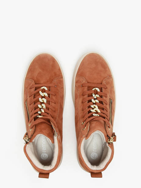 Sneakers Uit Leder Remonte Bruin women 22 ander zicht 4