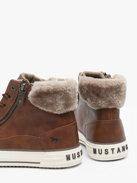 Sneakers Mustang Bruin women 1410504 ander zicht 3