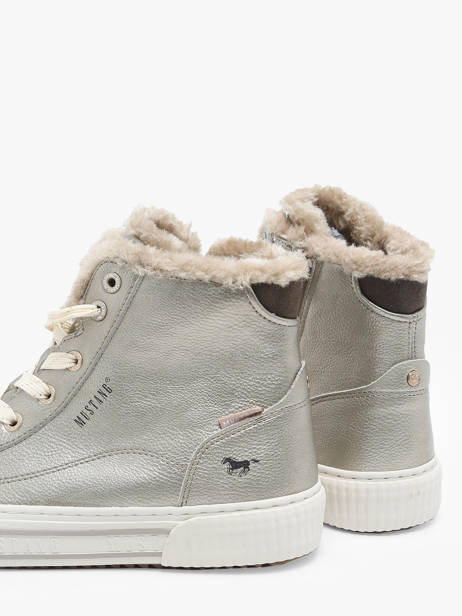 Sneakers Mustang Zilver women 1442602 ander zicht 3