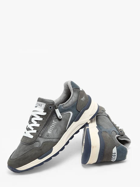 Sneakers Mustang Grijs men 4186311 ander zicht 2