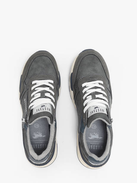 Sneakers Mustang Grijs men 4186311 ander zicht 3