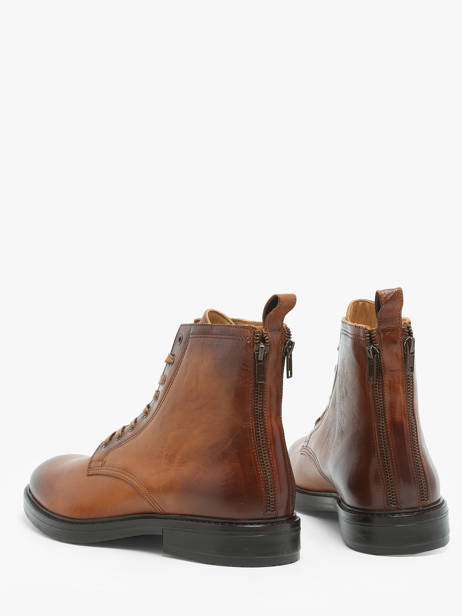 Enkellaarzen Wring Uit Leder No brand Bruin men 147341 ander zicht 2