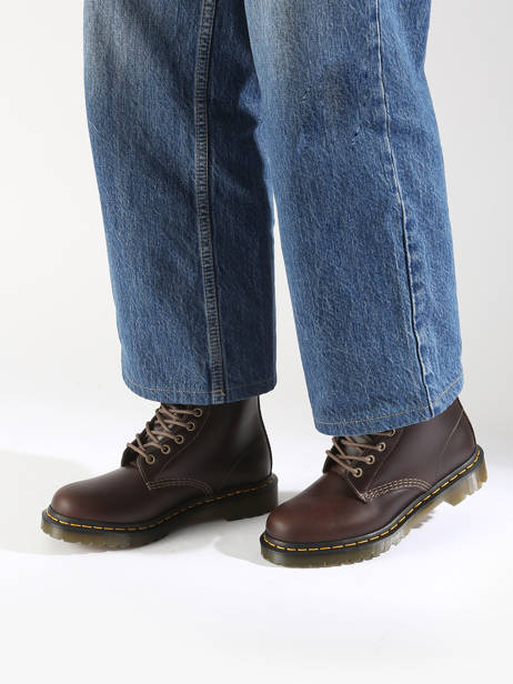 Enkellaarsjes 1460 Pascal Serena Uit Leder Dr martens Bruin women 32019777 ander zicht 1