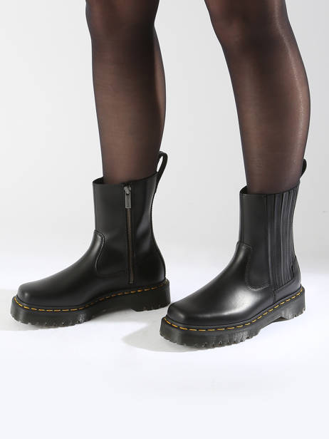 Enkellaarsjes Amaayah Lo Uit Leder Dr martens Zwart women 31950001 ander zicht 1