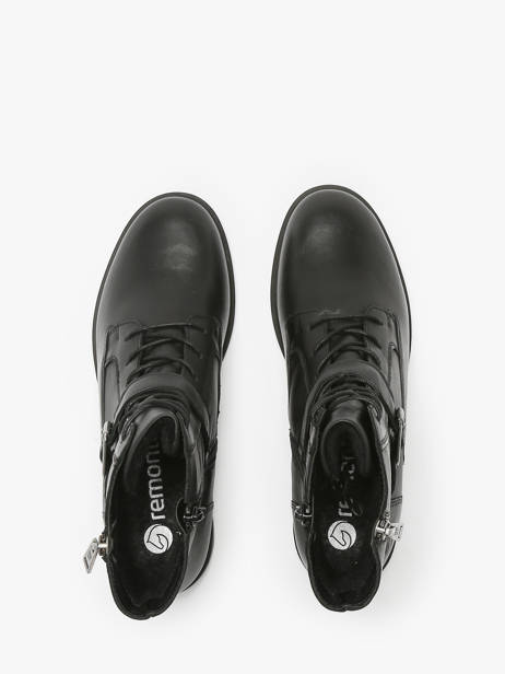 Enkellaarsjes Uit Leder Remonte Zwart women - D1U70-00 ander zicht 4