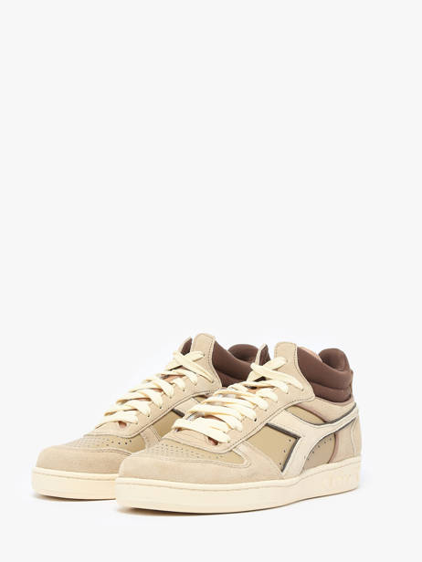 Mediumhoge Magic Sneakers Uit Leder Diadora Beige unisex 1178563 ander zicht 2