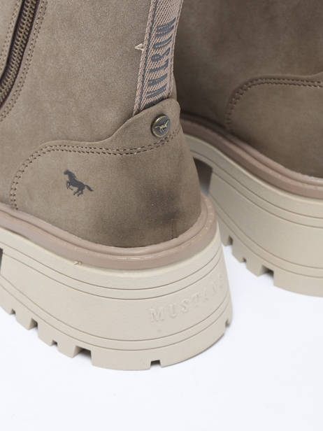 Enkellaarsjes Mustang Beige women 1469502 ander zicht 3