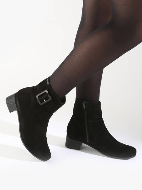 Enkellaarsjes Gianina Uit Leder Mephisto Zwart women P5143176 ander zicht 1