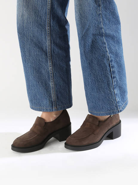 Mocassins Met Hak Pamelia Uit Leder Mephisto Bruin women P5146006 ander zicht 1