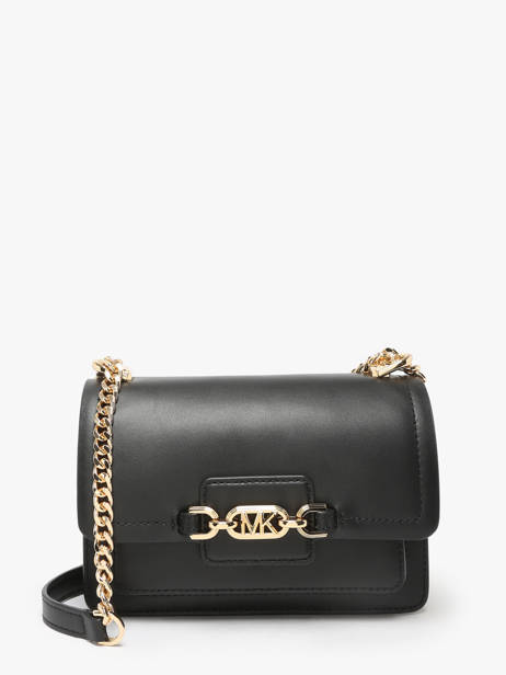 Cross Body Tas Heather Leder Michael kors Zwart heather S2G7HC0L